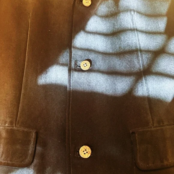 Tommy Bahama Island Soft 100% Silk Black Blazer Sport Coat - Size S (Fits M/L) - Picture 4 of 5